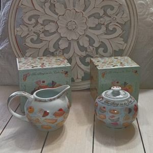 Cardew Design* The Icing on the Cake 🍰 Tea Sugar & Creamer Set 🧁